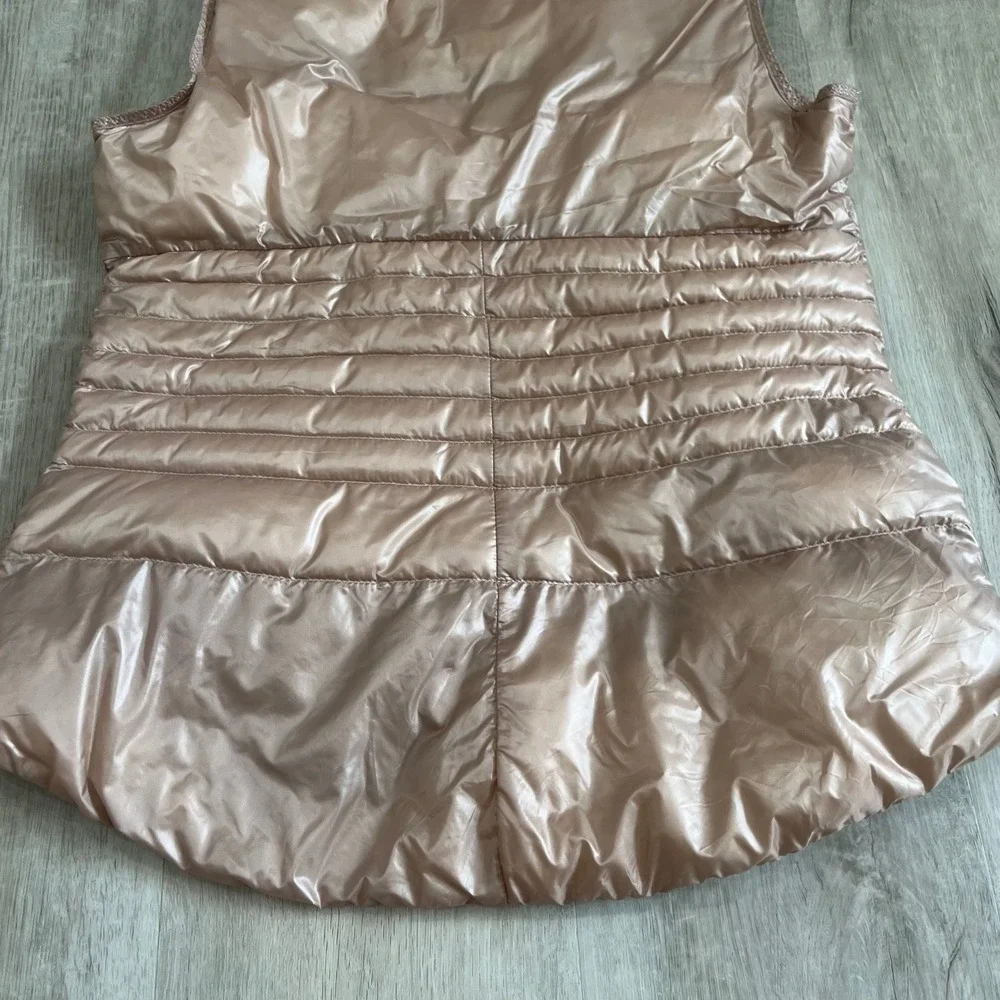 Lululemon Fluffin Awesome Vest Puffer Rose Gold Packable Goose Down Womens 8
